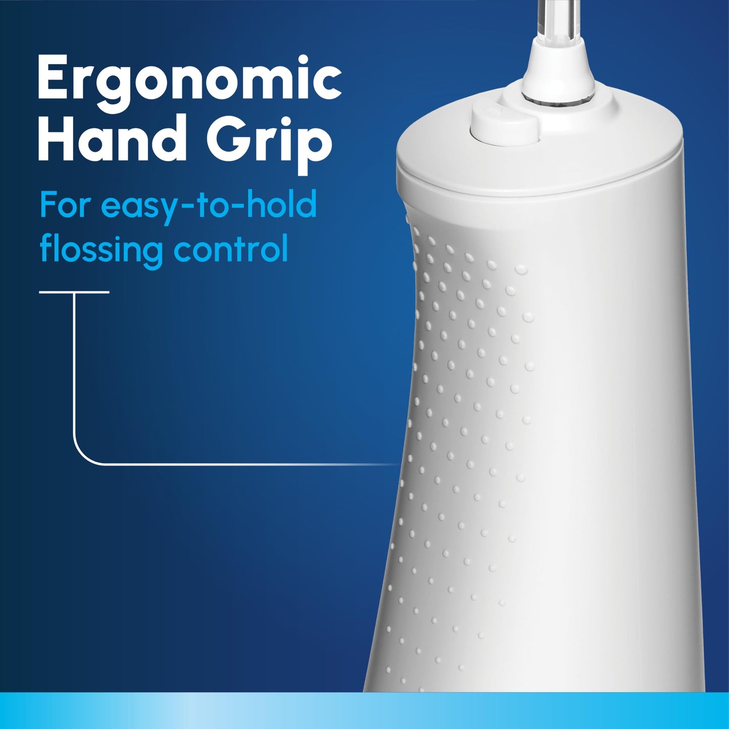 Waterpik Cordless Pulse Rechargeable Portable Water Flosser for Teeth, Gums, Braces Care and Travel with 2 Flossing Tips, Waterproof, ADA Accepted, WF-20 Blue, Packaging May Vary