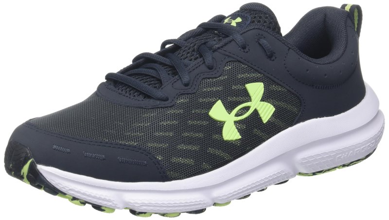 Under Armour Mens Charged Assert 10 Anthracite/Anthracite/Morph Green 12.5 Medium