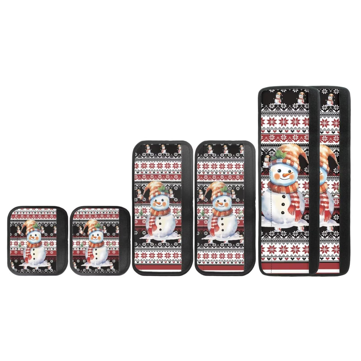 Yatixapu Refrigerator Door Handle Covers Set of 6, Christmas Snowman Appliance Handle Covers Fits Kitchen Refrigerator Microwave Oven Or Dishwasher, Protect Antiskid Washable Decor Cloth