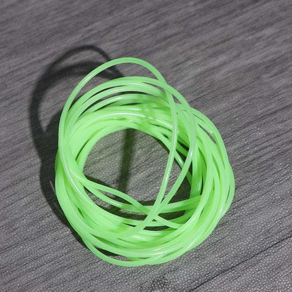 5M Green Soft Silicone Fishing Night Luminous Tube Fluorescent Deep Sea Boat Fishing Glow Rig Hook Line Accessories(S)