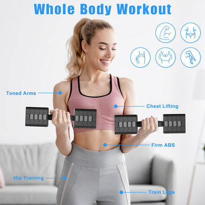Adjustable Dumbbells Set of 2, 5-in-1 Adjustable Weight Dumbbells for Women/Men, 3lb/5lb/7lb/9lb/11lb Dumbbell Weights Set for Home Gym Workout