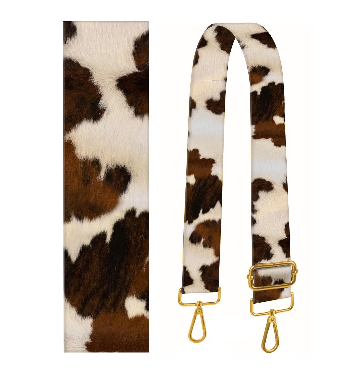 BeauBeast Purse Strap Replacement Crossbody 2" Wide Shoulder Strap, Cute Handbag Strap Bag Strap Replacement Belts Adjustable Retro Brown Cowhide