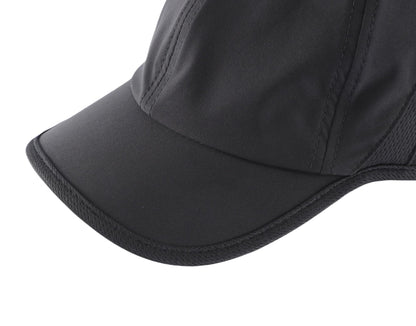 Connectyle Men's Performance Baseball Cap for Running & Golf UV Sun Protection Quick Dry Fit Hat Adjustable Sport Cap Black