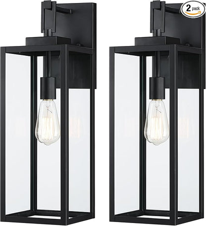 2 Pack 22" Large Size Outdoor Wall Sconce,22 Inch Outdoor Wall Lantern Light for Garage Porch Light Extra Large Exterior Light Fixture for Porch Patio