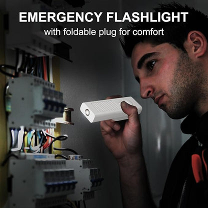 Smart Motion Sensor Night Light – 5-in-1 Rechargeable Automatic Nightlights, Plug-in & Portable Emergency Light Flashlight, Power Outage & Hurricane Preparedness for Home, Kids, Hallway, Nursery