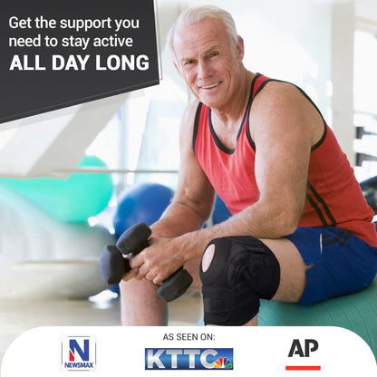 DR. BRACE ELITE Knee Brace with Side Stabilizers & Patella Gel Pads for Maximum Knee Pain Support and fast recovery for men and women-Please Check How To Size Video (Pluto, Medium)