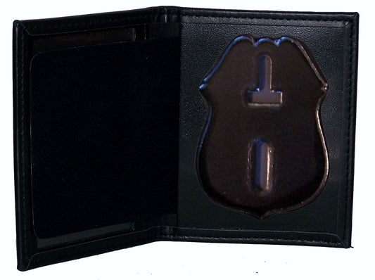 Perfect Fit Dress Leather Badge and ID Case for NYPD Sergeant (Cutout PF287)