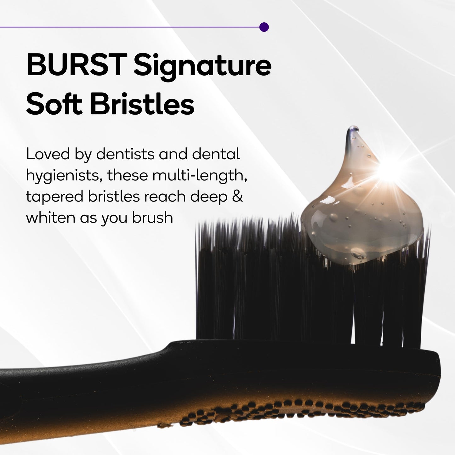 Burst Original Sonic Electric Toothbrush for Adults (White) | Soft Bristles | Deep Clean Stain & Plaque Removal | 3 Modes: Teeth Whitening, Sensitive & Massage