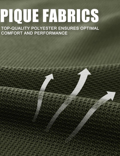 MAGCOMSEN Polo Shirts for Men Short Sleeve Golf Shirts Summer Casual Tactical Polo Shirt for Men Army Green XL