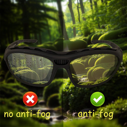 SOL PRO Powersports Safety Goggles, ANSI, Zero‑Pressure, Durable Anti‑Fog, Riding, Hunting Shooting, Fit Men and Women