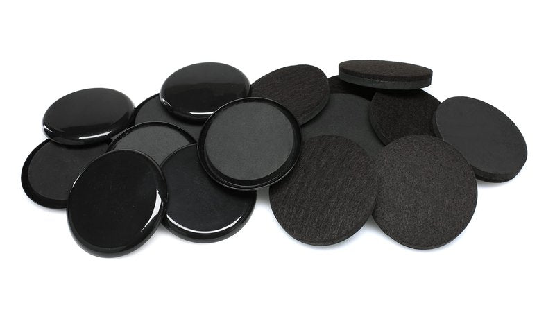 Slipstick GorillaSliders Premium Furniture Sliders for All Floor Surfaces (16 Piece Moving Kit) Reusable 3.5” Round Furniture Movers for Sliding Furniture on Hardwood & Carpet, Black, CB13-1-16