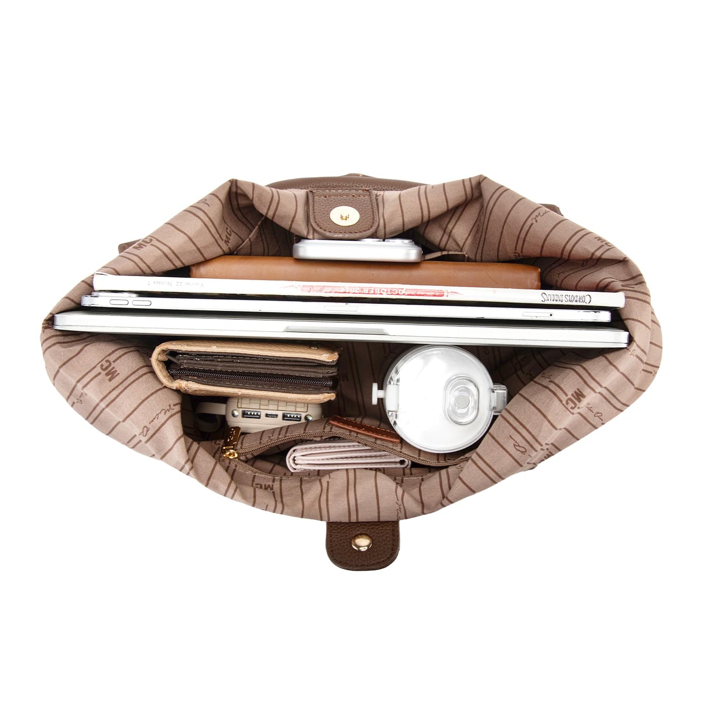Milan Chiva Hobo Bag for Women, Shoulder Tote Purse, Casual Top Handle Handbag MC-644CF