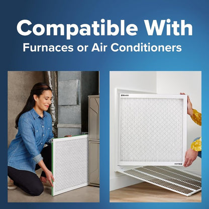 Filtrete 14x20x1 AC Furnace Air Filter, MERV 8, MPR 700, Tough on Pollen, Easy on Airflow, 3-Month Pleated 1-Inch Electrostatic Air Cleaning Filter, 4-Pack (Actual Size 13.688 x 19.688 x 0.78 in)