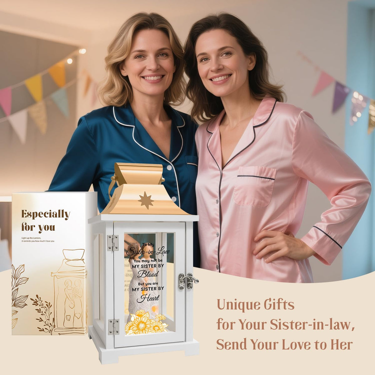 Sister in Law Gifts, Gifts for Sister in Law Birthday Christmas Mother's Day Wedding Gifts Lantern