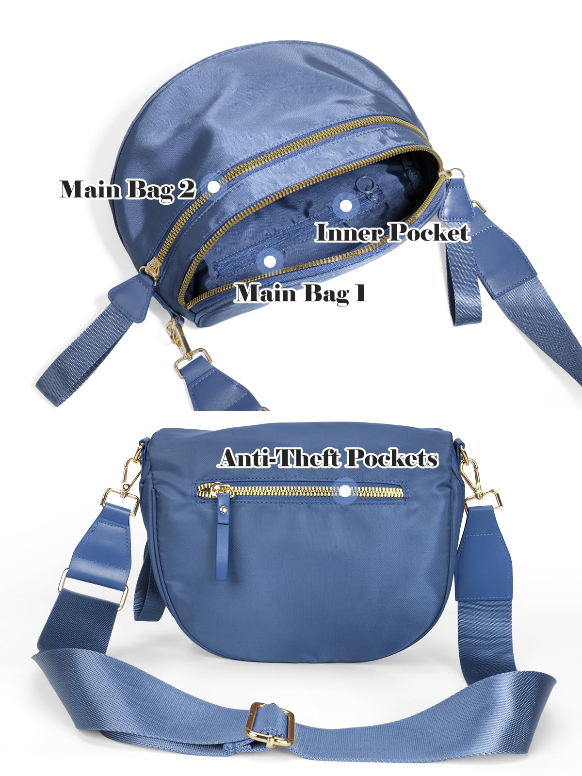 Pure Colour Crossbody Bag Bum Bag for Women,Spacious Purse Fanny Packs Belt Bag,Oversized Bum Bag (Colour Bum Bag-Beige)