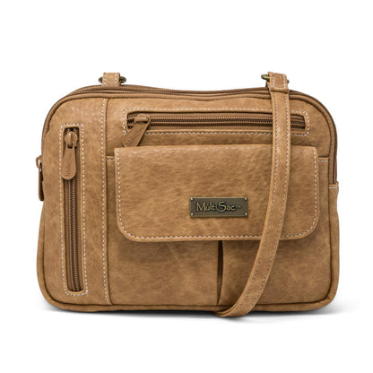 Multi Sac Zippy Triple Compartment Crossbody Bag