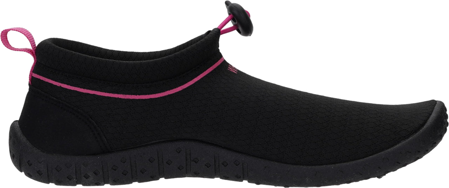 WHITIN Women's Water Shoes Aqua Minimalist Socks Size 11 Barefoot Swim Beach Surf Anti Slip Outdoor Activities Boating Gym Lightweight Sneakers Black/Pink 42