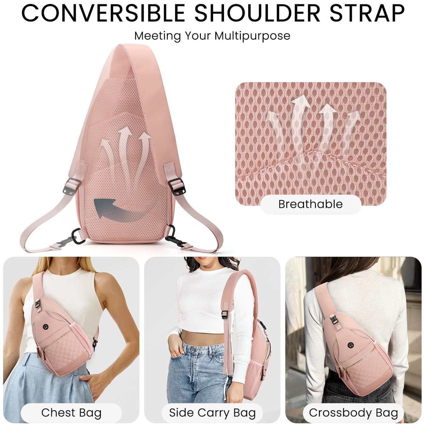 Small Crossbody Purses Bags for Women Men Travel, Chest Sling Bag Women Casual Cross Body Bag for Woman Sling Backpack