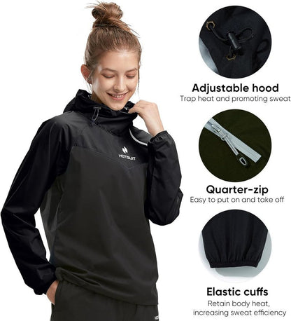 Sauna Suit for Women - Anti-Rip Sweat Jacket & Pants for Weight Loss | Odorless Workout Gear