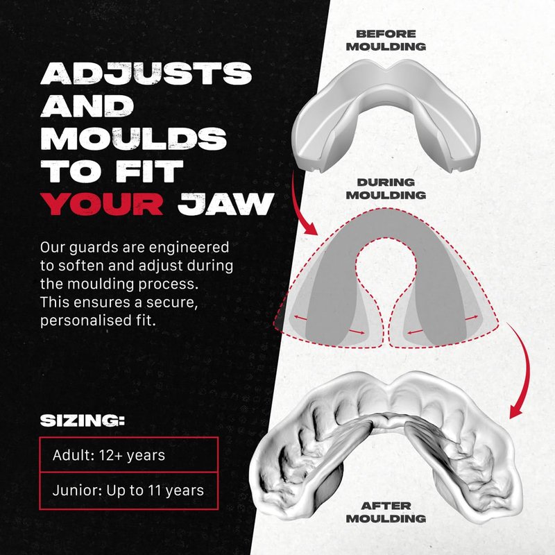 SAFEJAWZ Mouth Guard, Slim Fit Mouthguard for Youth with Case, Easy Fit Remoldable Mouthpiece for Football, Boxing, Lacrosse, MMA, Basketball & All Contact Sports (Kids <11 Years, Orange)