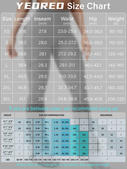 YEOREO CoreFlex Women Workout Flare Leggings with Pockets Scrunch Cargo Gym Yoga Leggings Light Gray XXL