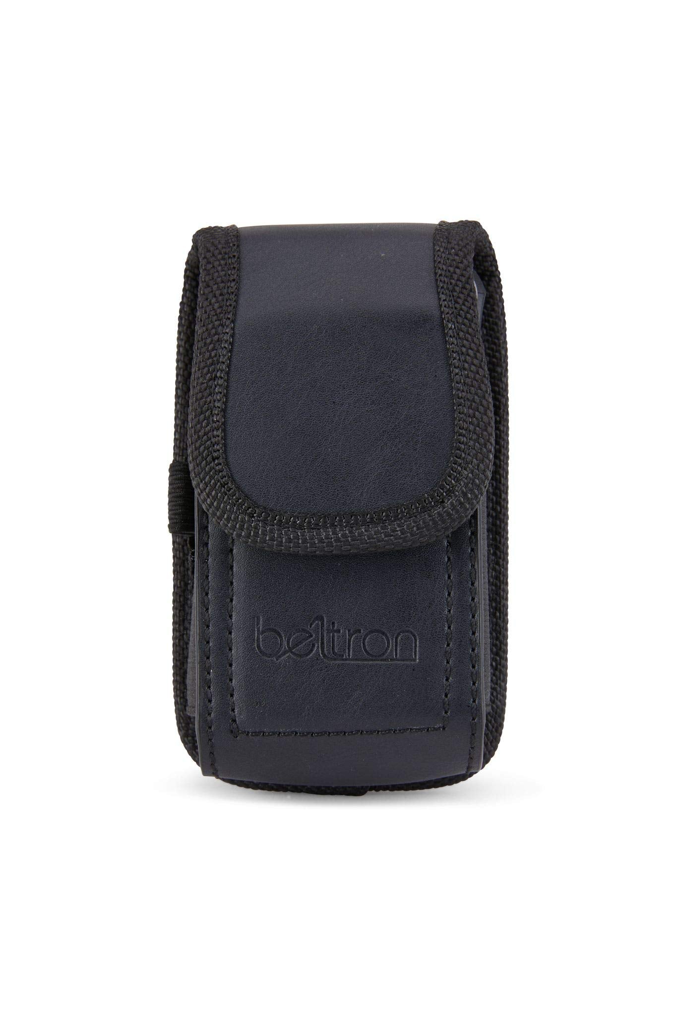 Universal Flip Phone Case, BELTRON Leather Vertical Pouch for TCL Flip Pro, Flip 3, Alcatel Go Flip 4, Go Flip V, Cingular Flip 2, Nokia 2720V & More (Belt Loop, Metal Belt Clip & Dual Magnet Closure)