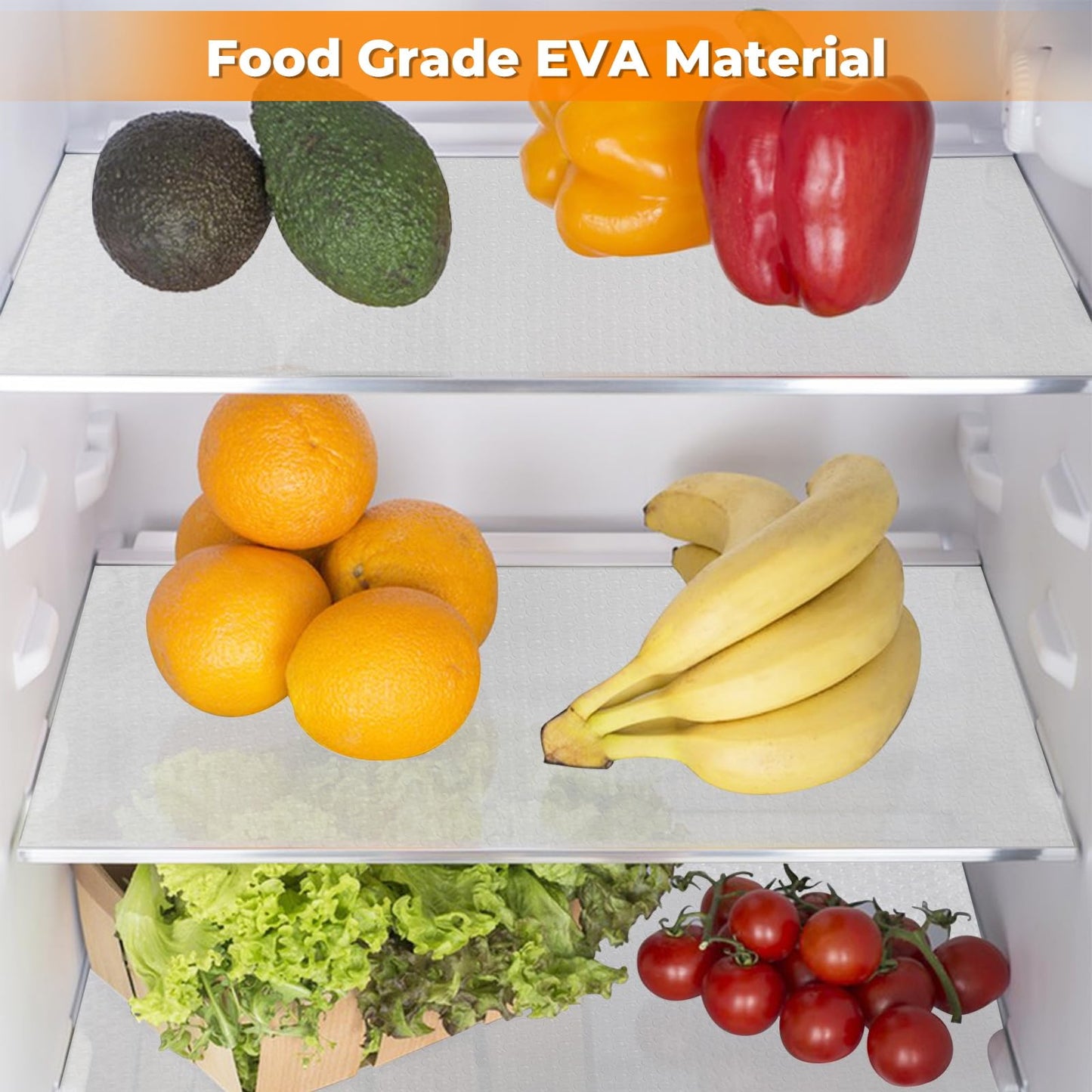 Kitchen Shelf Liner Drawer Liner Durable Stain-Proof Shelf Liners for Cabinets Refrigerator Liners Transparent 17.5 Inch x 20 FT
