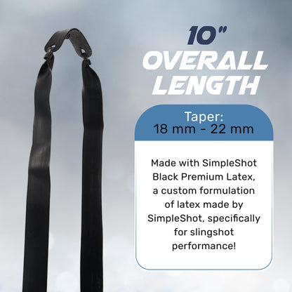 SimpleShot 5pcs Slingshot Bands Powerful Professional Elastic Rubber Catapult Shooting Flat Bands (5/16" Target)