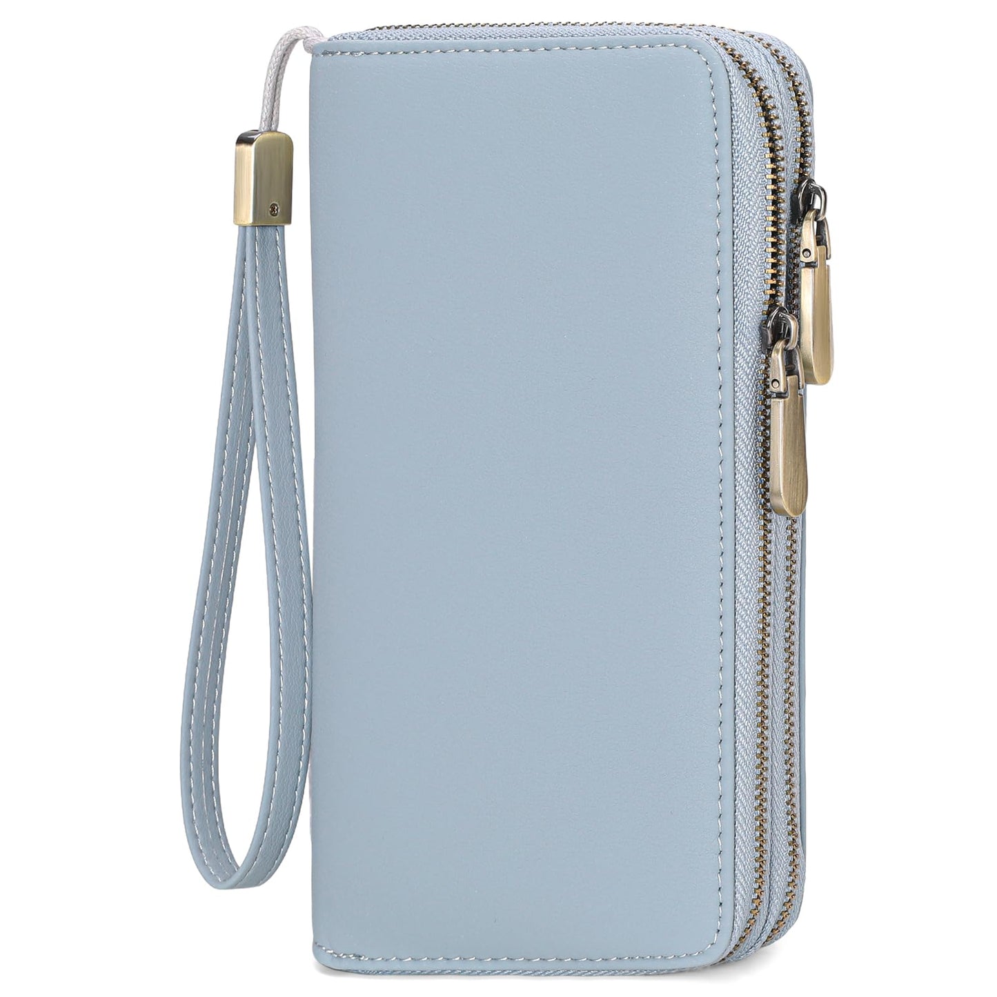 GAEKEAO Wallet for Women Clutch Leather RFID Blocking Wristlet Purse Zip Around Wallets Large Capacity Credit Card Holder