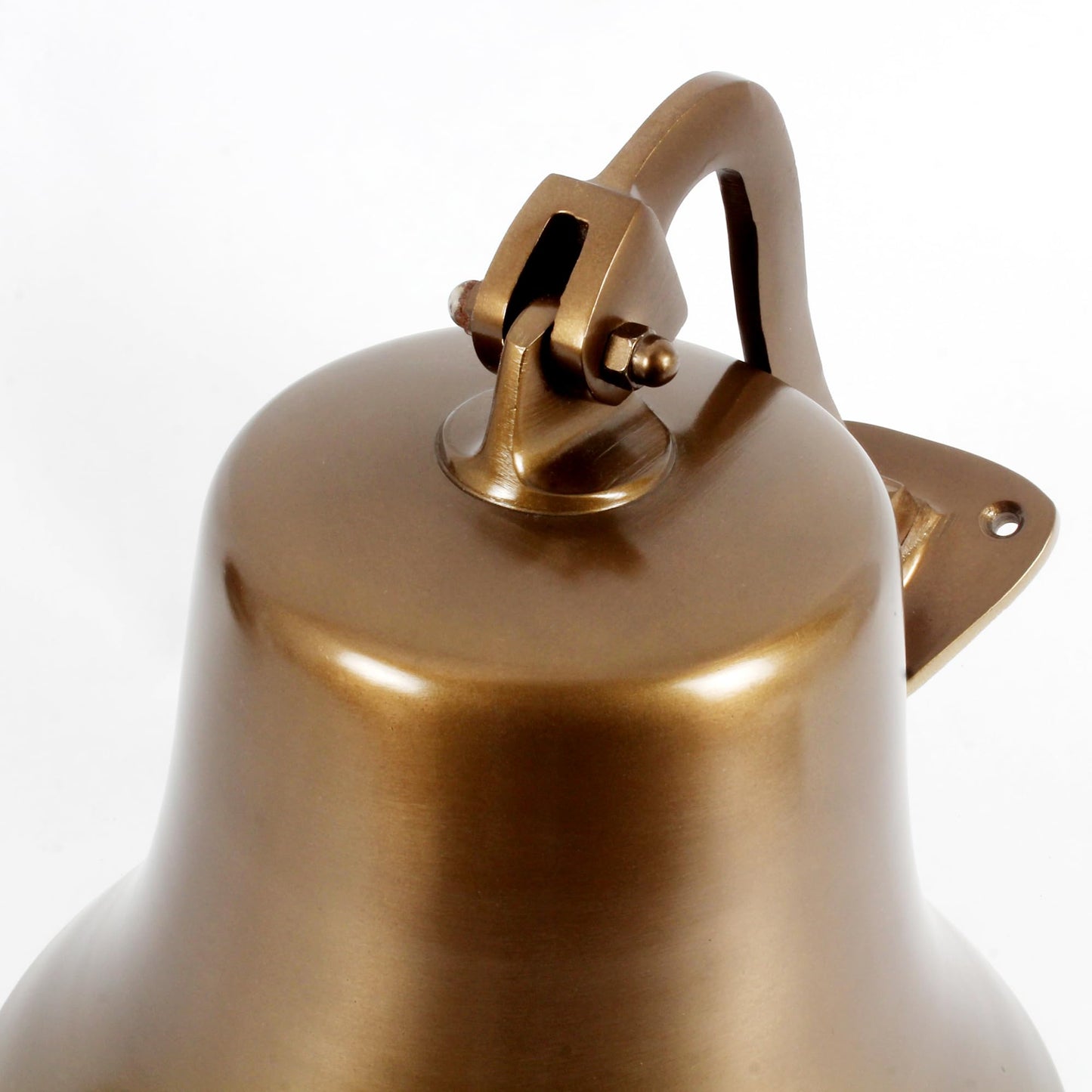 Nautical Hanging Wall Mountable 9" Antique Brass Ship Bell Ideal for Wall or Hanging, Suitable for Home, School or Church