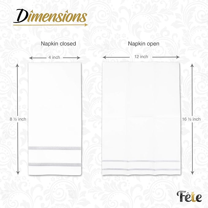 Disposable Hand Towels for Bathroom, Anniversary, and Wedding Napkins for Tables