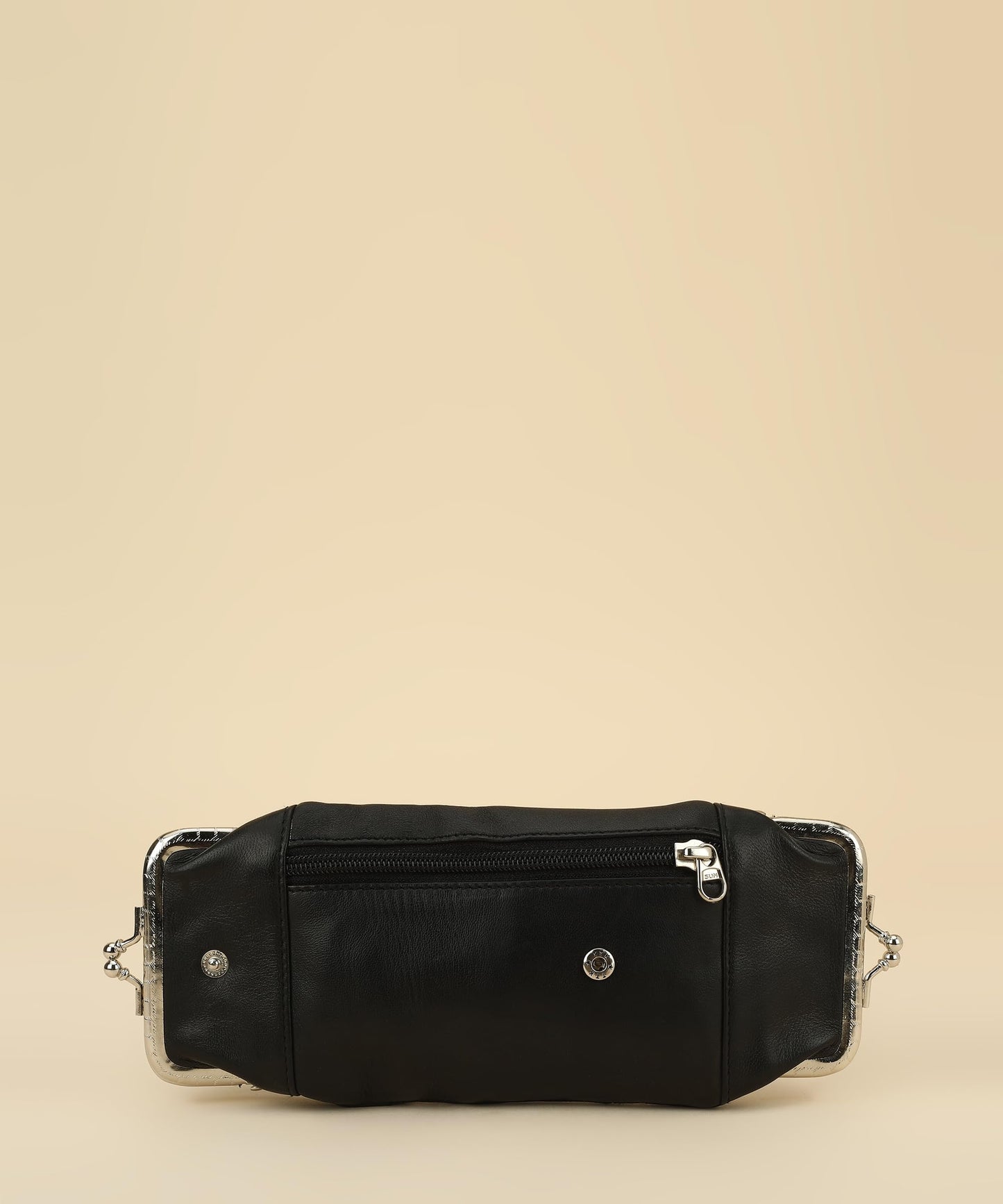 Genuine Leather Cigarette and Lighter Case with Twist Clasp by Leatherboss (Black)