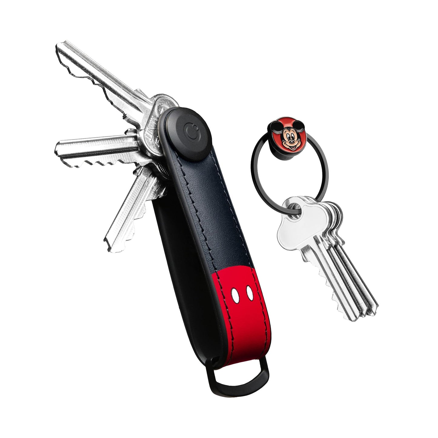 orbitkey Disney Mickey Mouse Hybrid Leather Key Organiser + Ring v2 Kit