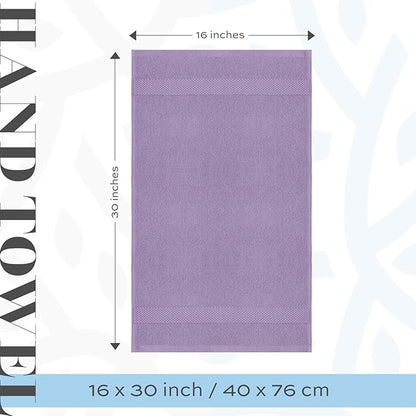 White Classic Luxury Lavender Hand Towels