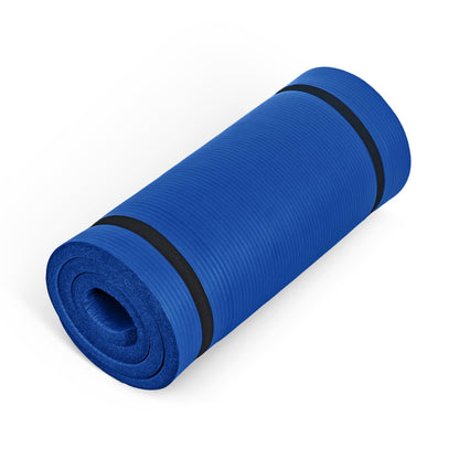 CAP Barbell 1-Inch High Density Exercise Yoga Mat with Strap | Multiple Colors