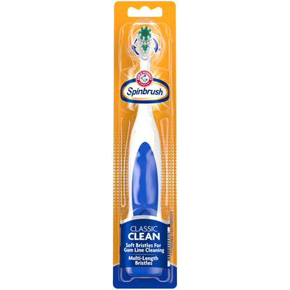 Spinbrush Pro+ Deep Clean, Battery Toothbrush for Adults, Soft Bristles, Batteries Included