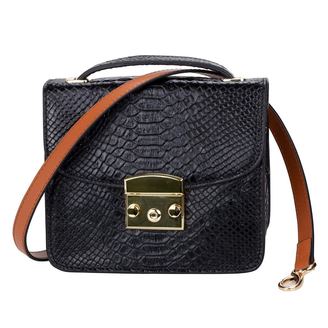 Allzedream Genuine Leather Purse Strap Replacement Crossbody Handbag Long Adjustable (Brown)