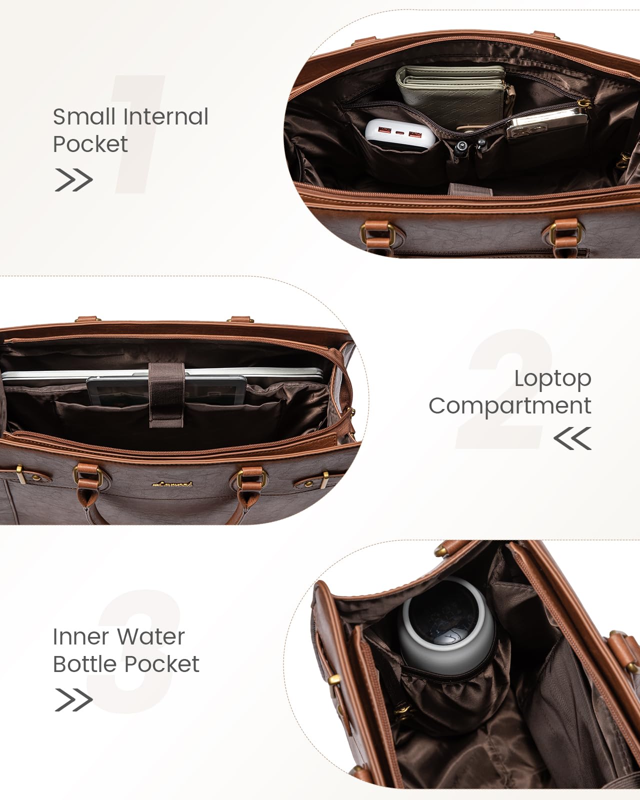 LOVEVOOK Laptop Bag for Women, 15.6 Inch Large PU Leather Tote Bag, Professional Teacher Work Bag, Waterproof Business Computer Briefcase, Shoulder Tote Purse for Office