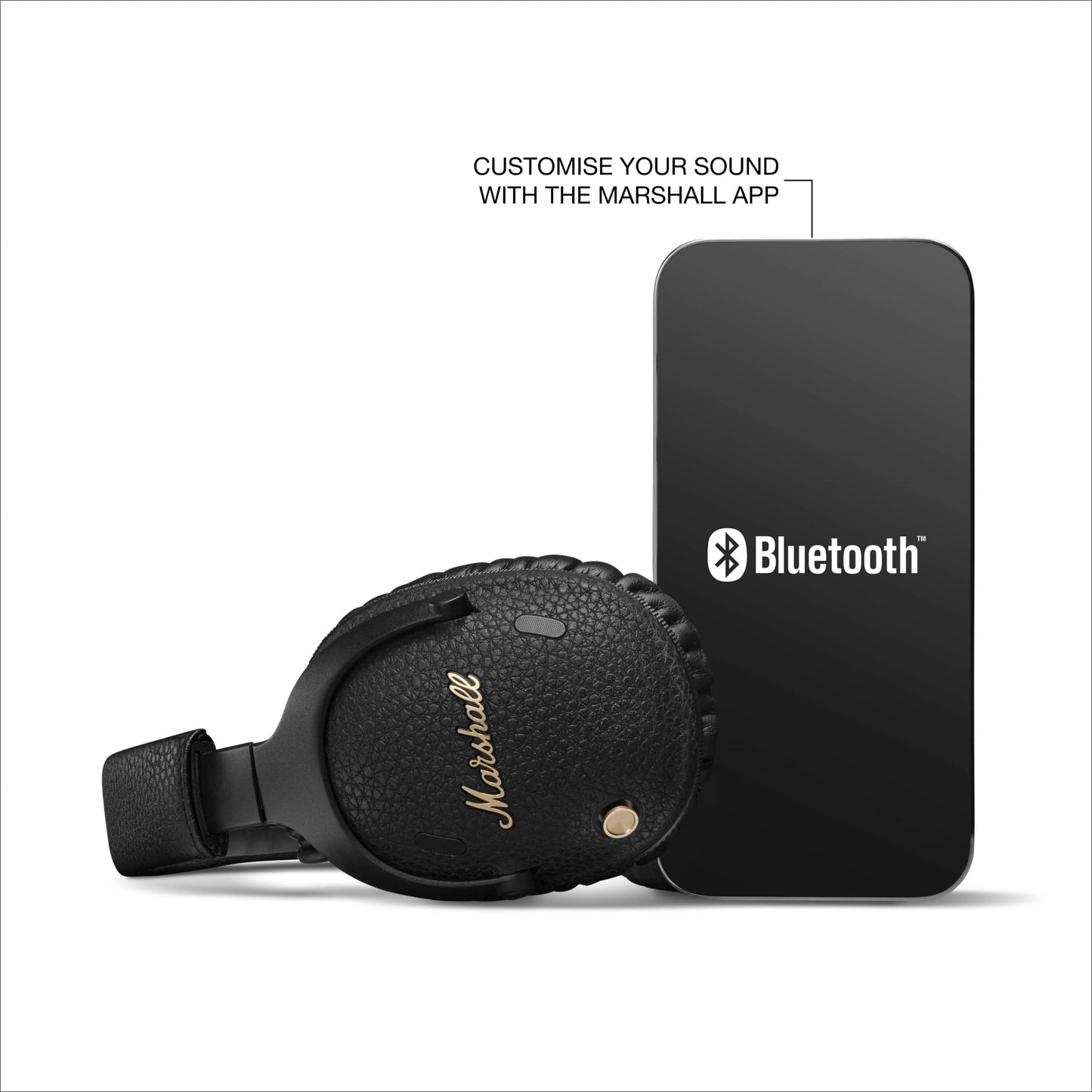 Marshall Monitor III A.N.C. Over-Ear Bluetooth Headphones - Active Noise Cancelling with Microphone | 100+ Hrs Wireless Playtime | Lightweight, Foldable Design for Travel - Black