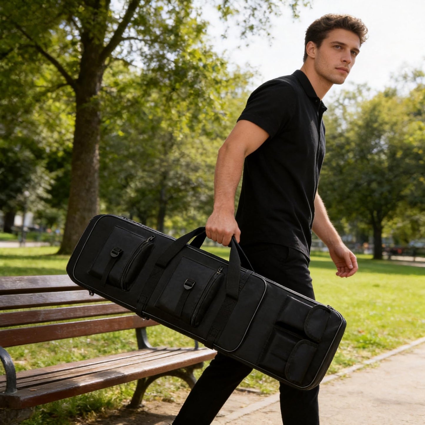 RUBY.Q 46" Bag, Portable Black case for Storage and Transportation