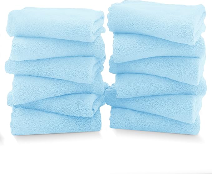 TENSTARS 12 Pack Premium Washcloths Set