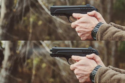 Gamo, PT-85 CO2 Pistol Air Pistol, .177 Caliber, 450 FPS with PBA Pellet, 6 Pellets Double Magazine, CO2 Powered, 611138254