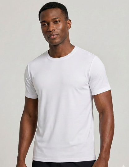 5 Pack Men’s Active Quick Dry Crew Neck T Shirts | Athletic Running Gym Workout Short Sleeve Tee Tops Bulk (Set 6, Medium)