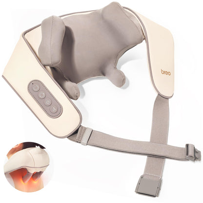 Breo N5 Mini Neck Massager with Heat, Electric Massager for Neck & Shoulder, Shiatsu Shoulder Massager