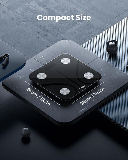 RENPHO Smart Scale for Body Weight, Digital Bathroom Scale BMI Weighing Bluetooth Body Fat Physician Scale, Body Composition Monitor Health Analyzer with Smartphone App, 400 lbs - Elis 1