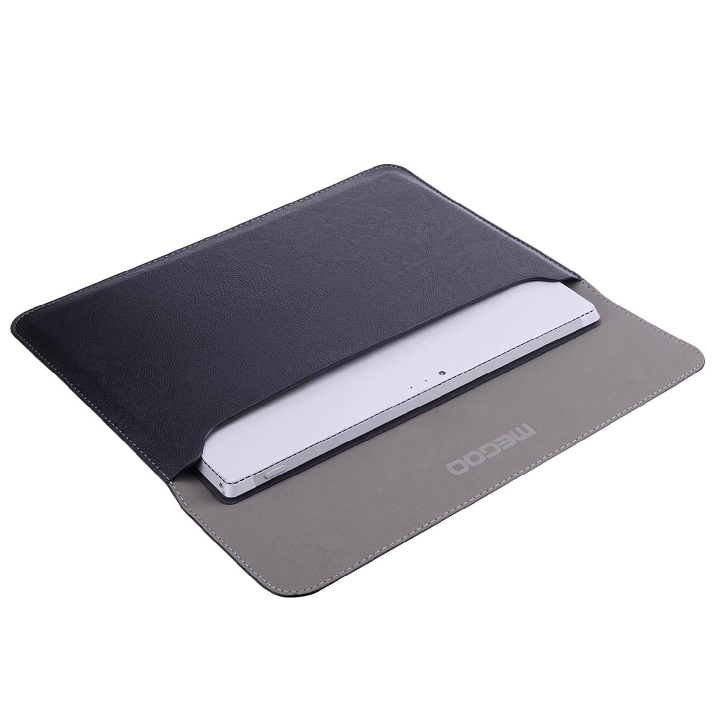 Megoo Protective Sleeve for Surface Laptop 7 15 Inch, / Surface Laptop Studio 14.4 Inch, Slim and Lightweight Leather protective Sleeve, Also Compatible for Microsoft Surface Book 13.5 Inch - Black