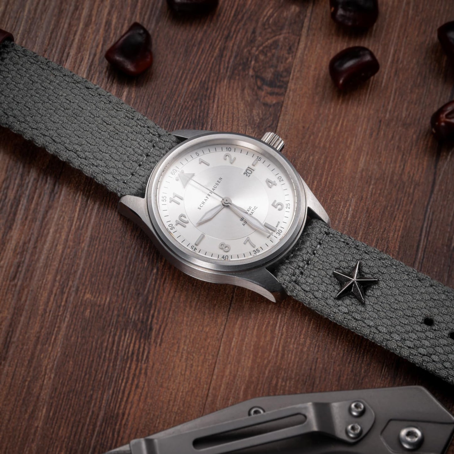 torbollo Quick Release Watch Bands - Choice of Color and Width (18mm, 20mm, 22mm or 24mm) Watch Straps, Quality Nylon Strap and Sturdy Brushed Buckle, 22mm / Large Wrist (7.1''-8.9''), no.