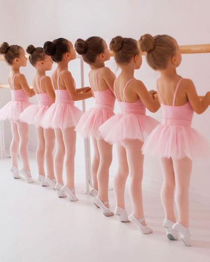 Stelle Girls' Ultra Soft Pro Dance Tight/Ballet Footed Tight(Toddler/Little Kid/Big Kid),BP+WT+TN,S