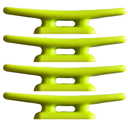 Laorde Nylon Boat Cleats Green, 4"/5"/6"/8", Marine Grade Dock Cleats for Rope, Kayak, Mooring, Canoe, Maritime Decor, Tie Down (4 inch 4 Pack)