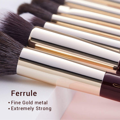 Jessup Brand 25pcs Professional Makeup Brush Set Beauty Cosmetic Foundation Powder Blusher Eyeshadow Blending Highlight Concealer Natural-Synthetic Hair Brushes Set (Pearl White/Silver)